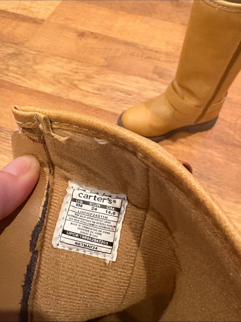 Carter's Girls Tan Mid-Calf Riding Boots
